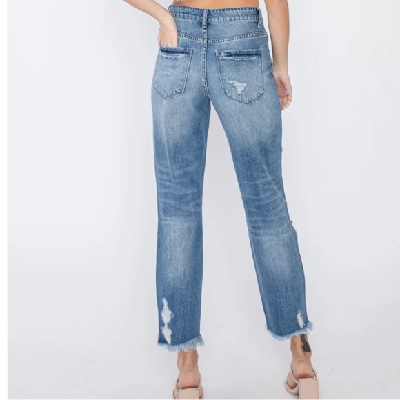 Petra153 STYLE# P214MXH-LI Distressed Ripped Jeans Button Fly Size 9/28 - Picture 14 of 16